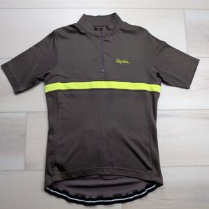 Rapha Club Cycling Jersey Mens XL Merino Wool Blend Short Sleeve Brown Ghisallo‎